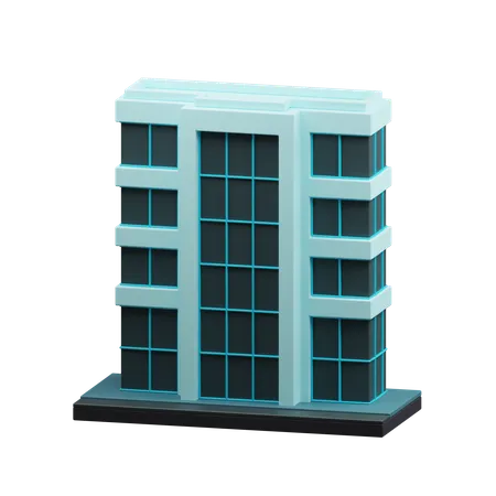 Edificio de apartamentos  3D Icon