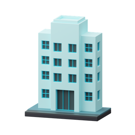 Edificio de apartamentos  3D Icon