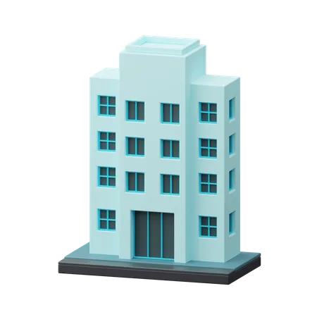 Edificio de apartamentos  3D Icon