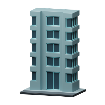 Edificio de apartamentos  3D Icon