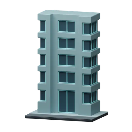 Edificio de apartamentos  3D Icon