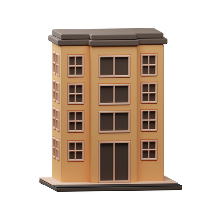 Edificio de apartamentos  3D Icon