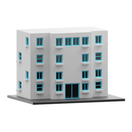 Edificio de apartamentos  3D Icon