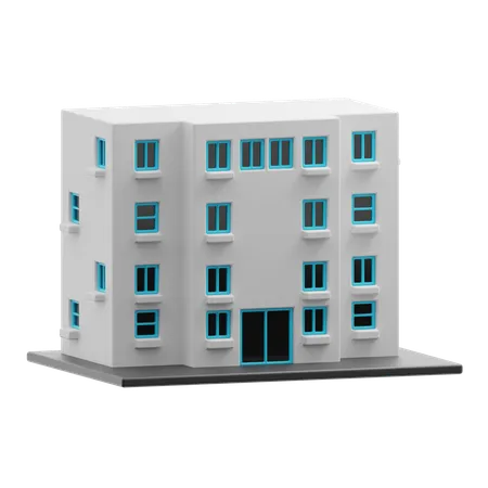 Edificio de apartamentos  3D Icon