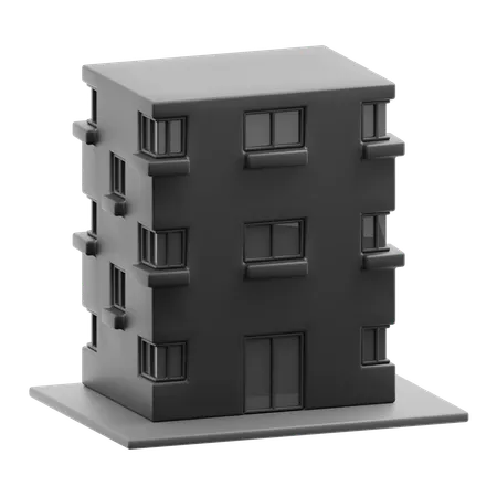 Edificio de apartamentos  3D Icon