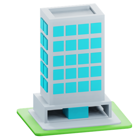 Edificio de apartamentos  3D Icon