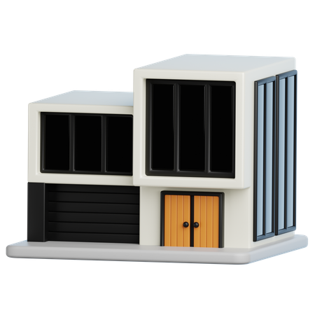 Construcción de casas  3D Icon