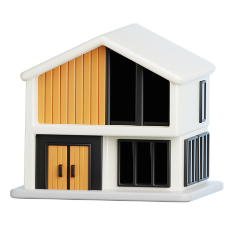 Construcción de casas  3D Icon