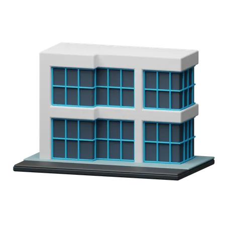 Prédio comercial  3D Icon