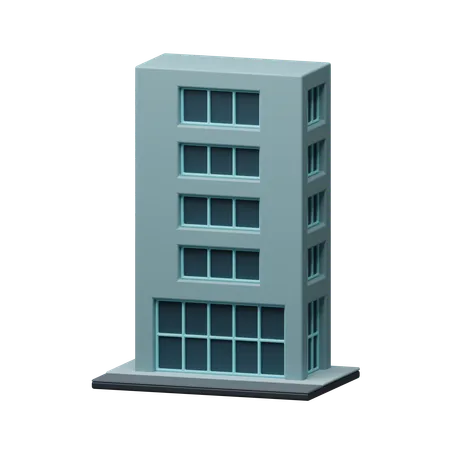 Prédio comercial  3D Icon