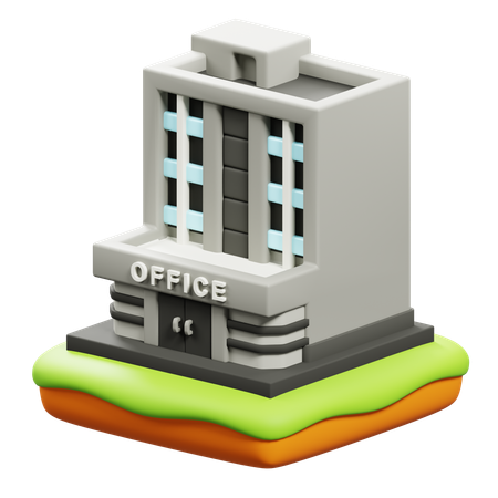 Prédio comercial  3D Icon