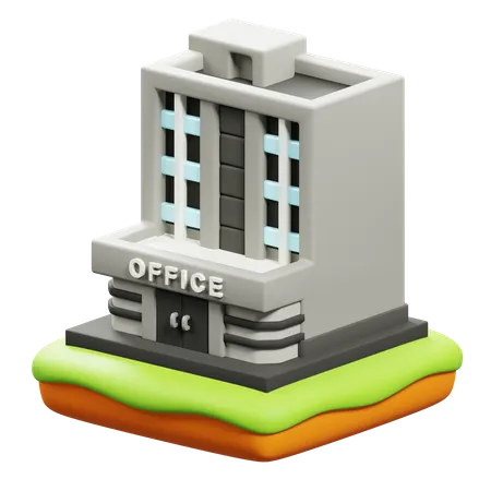 Prédio comercial  3D Icon