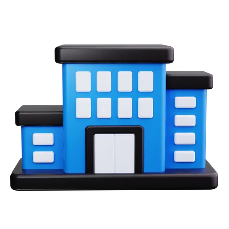 Prédio comercial  3D Icon