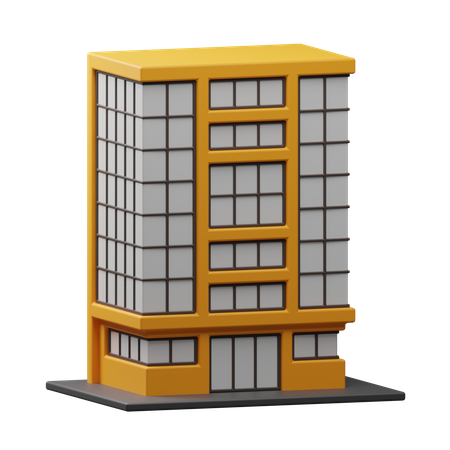 Prédio comercial  3D Icon