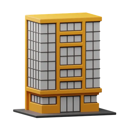 Prédio comercial  3D Icon