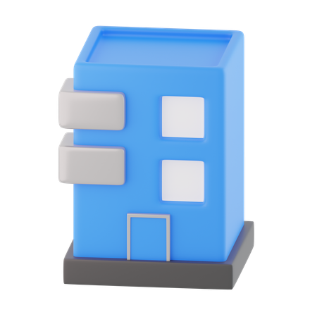 Prédio comercial  3D Icon