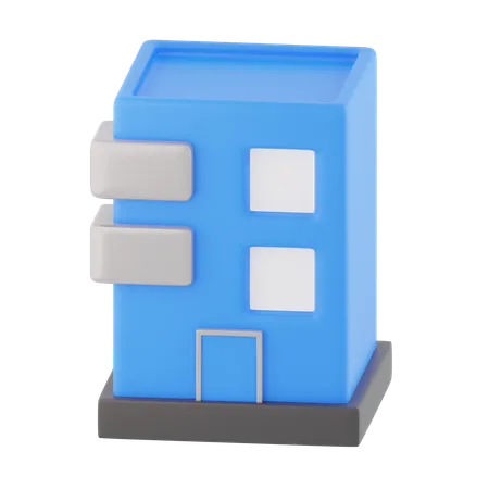 Prédio comercial  3D Icon