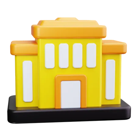 Prédio comercial  3D Icon