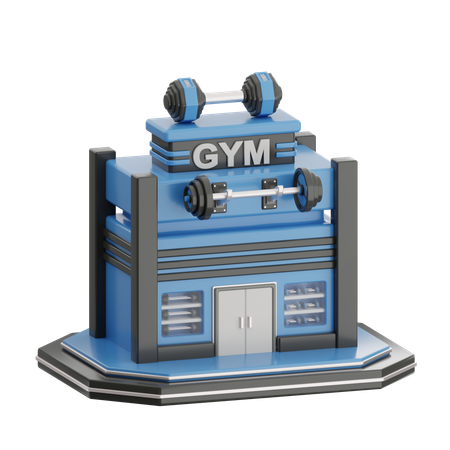 Edificio de gimnasio  3D Icon