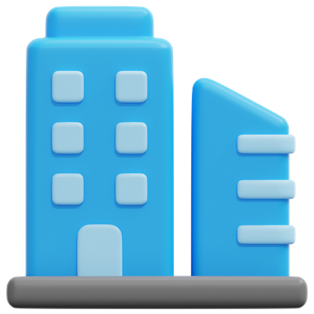 Edificio de la ciudad  3D Icon