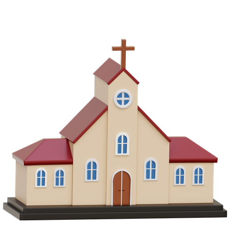 Edificio de la iglesia  3D Icon