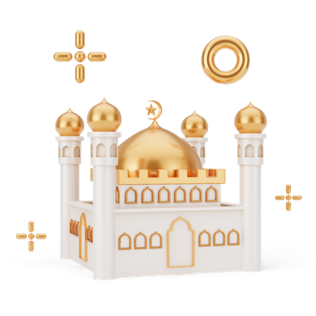 Edificio de la mezquita  3D Icon