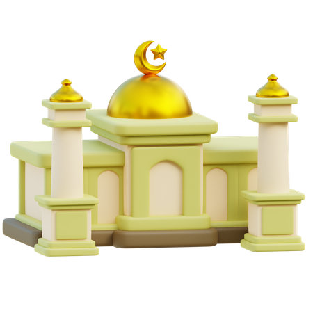 Edificio de la mezquita  3D Icon