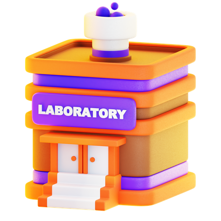 Edificio de laboratorio  3D Icon