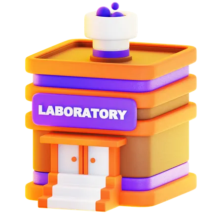 Edificio de laboratorio  3D Icon