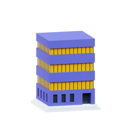 Edificio de oficinas  3D Icon