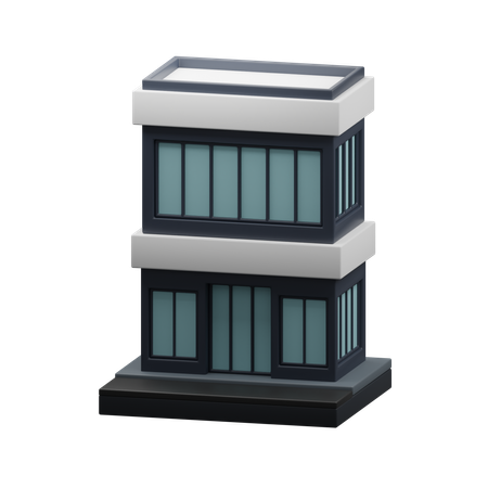 Edificio de oficinas  3D Icon