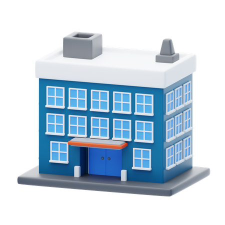 Edificio de oficinas  3D Icon