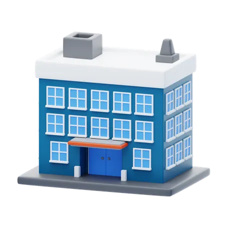 Edificio de oficinas  3D Icon