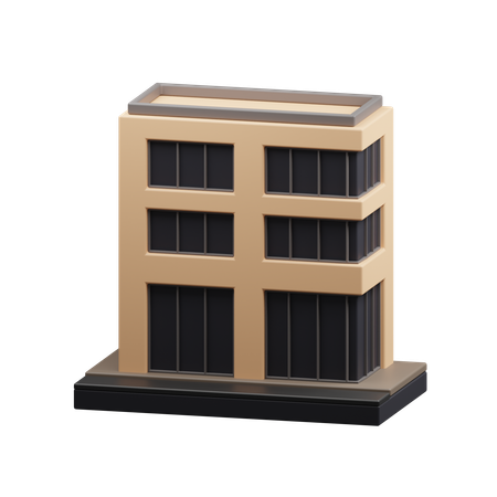 Edificio de oficinas  3D Icon