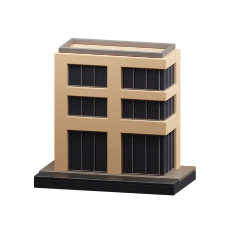 Edificio de oficinas  3D Icon