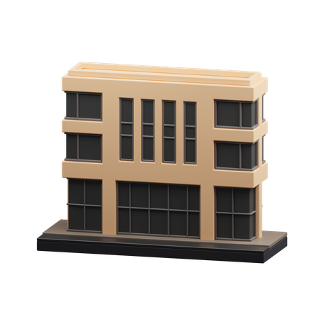 Edificio de oficinas  3D Icon