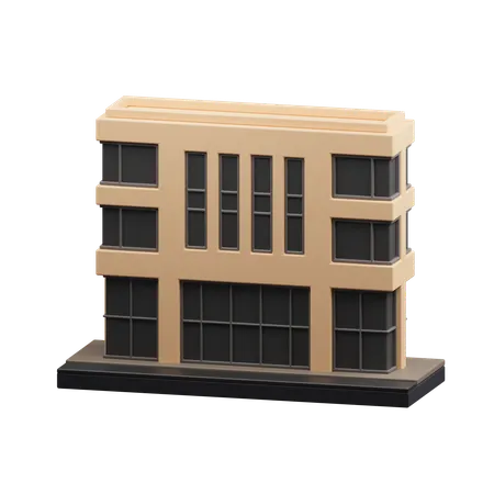 Edificio de oficinas  3D Icon