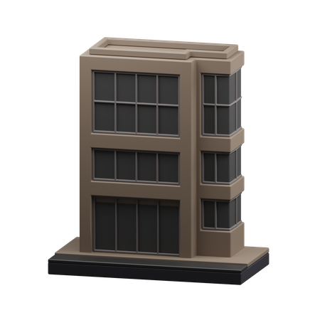 Edificio de oficinas  3D Icon