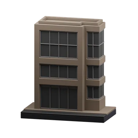 Edificio de oficinas  3D Icon