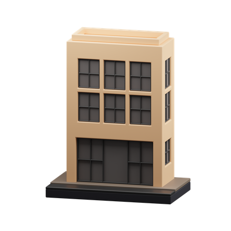 Edificio de oficinas  3D Icon