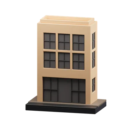 Edificio de oficinas  3D Icon