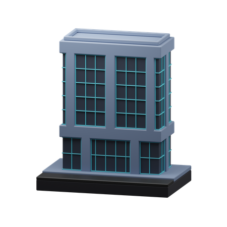 Edificio de oficinas  3D Icon