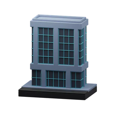 Edificio de oficinas  3D Icon