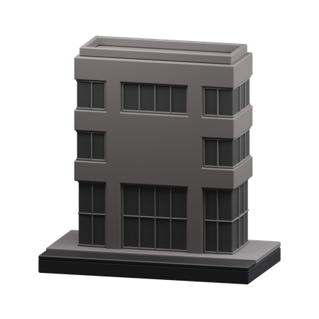 Edificio de oficinas  3D Icon