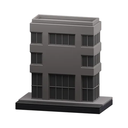 Edificio de oficinas  3D Icon