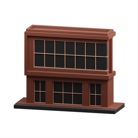 Edificio de oficinas  3D Icon