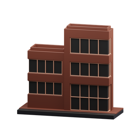 Edificio de oficinas  3D Icon