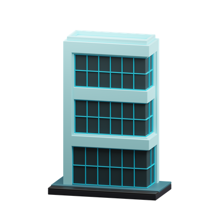 Edificio de oficinas  3D Icon