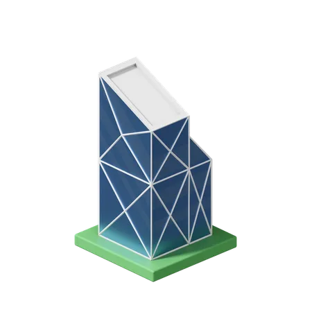 Edificio de oficinas  3D Icon