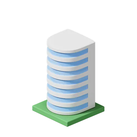 Edificio de oficinas  3D Icon